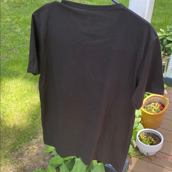 Black Graphic T-Shirt with Trust No Body Print - Picture 4 of 5